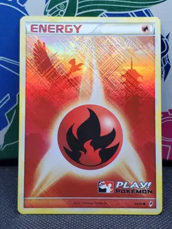 Fire Energy 89/95 Crosshatch Holo, Call Of Legends Play! Promo, Pokemon Card, NM - Image 1