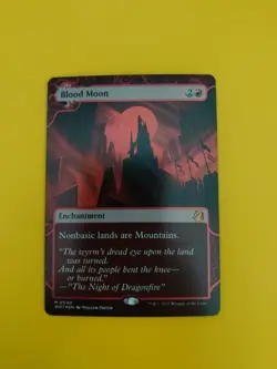 Blood Moon WOT FOIL Enchantment M0040 MTG Card. - Image 1