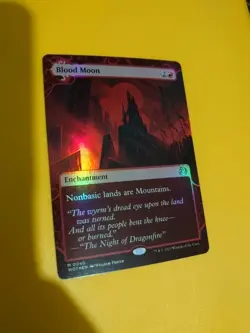 Blood Moon WOT FOIL Enchantment M0040 MTG Card. - Image 2