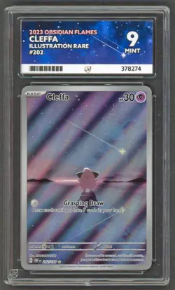 Pokemon Cards - ACE 9 Cleffa 202/197 - Obsidian Flames IR - PSA BGS - Image 1
