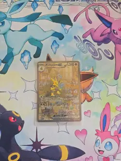 Pokemon TCG Alakazam EX 151 Holo Card Scarlet & Violet 201/165 - Image 1