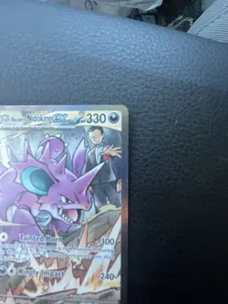Pokemon TCG Destined Rivals Team Rockets Nidoking EX Card 233/182 Rare - Image 3