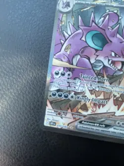 Pokemon TCG Destined Rivals Team Rockets Nidoking EX Card 233/182 Rare - Image 5