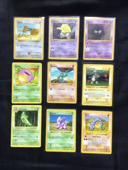 Pokemon Cards: Shadowless Base Set 43 Card Non-Holo Lot - Image 3