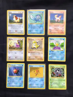 Pokemon Cards: Shadowless Base Set 43 Card Non-Holo Lot - Image 5