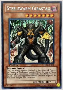 HA05-EN049 Steelswarm Girastag - Secret Rare 1st Edition Near Mint YuGiOh Card - Image 1