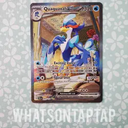 Pokemon Card Quaquaval Ex 260/193 Secret Rare Scarlet Violet Paldea Evolved LP - Image 1