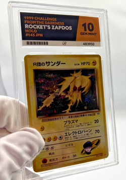 Pokemon Cards - ACE 10 Rocket's Zapdos 145 - JPN Gym - PSA BGS - Image 3