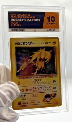 Pokemon Cards - ACE 10 Rocket's Zapdos 145 - JPN Gym - PSA BGS - Image 4