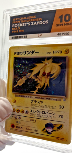 Pokemon Cards - ACE 10 Rocket's Zapdos 145 - JPN Gym - PSA BGS - Image 5