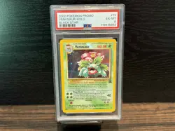 2000 Pokemon Black Star Promo 13 Venusaur PSA 6 Graded Pokemon Card - Image 1