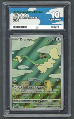 Pokemon Cards - ACE 10 Drampa 184/162 - Temporal Forces IR - PSA BGS CGC - Image 1