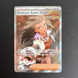 Pokemon TCG Paradox Rift Trainer Card Professor Sada's Vitality Full Art 239/182 - Image 1