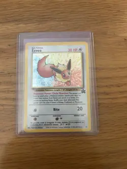 Eevee Black Star Promo 11 Holo Card WOTC Swirl Pokemon Card excellent condition - Image 1