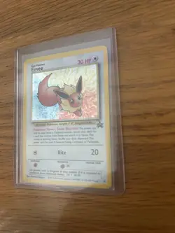 Eevee Black Star Promo 11 Holo Card WOTC Swirl Pokemon Card excellent condition - Image 5