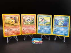 Neo Genesis 1st Ed. Set - Cyndaquil, Quilava, Totodile & Croconaw LP-NM 4 Cards! - Image 1