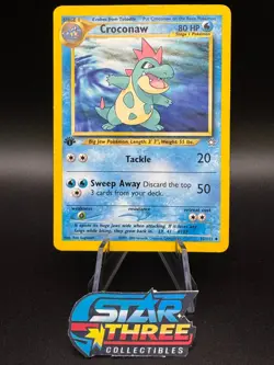 Neo Genesis 1st Ed. Set - Cyndaquil, Quilava, Totodile & Croconaw LP-NM 4 Cards! - Image 4