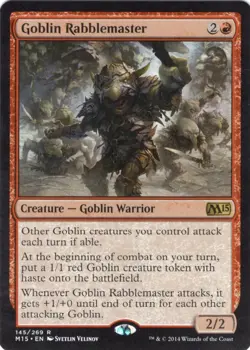 Goblin Rabblemaster R Magic 2015 (M15) 145 NM - Image 1