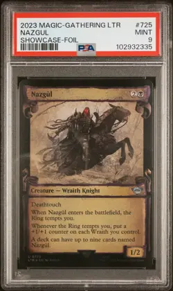 2023 MTG TALES OF MIDDLE-EARTH SHOWCASE FOIL #725 NAZGUL PSA 9 - Image 1