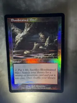 Onslaught Bloodstained Mire CGC Magic MTG FOIL (1004) PSA Graded - Image 2