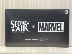 Magic the Gathering MTG Secret Lair X Marvel Captain America Rainbow Foil Sealed - Image 1