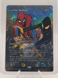 MTG Leyline Binding Marvel Eternal Foil Borderless Mythic - Image 1