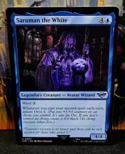 magic the gathering - Saruman the White - Legendary Creature - Avatar Wizard - Image 1