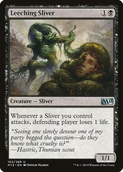 Leeching Sliver Regular - Magic 2015 MTG-LP - Image 1