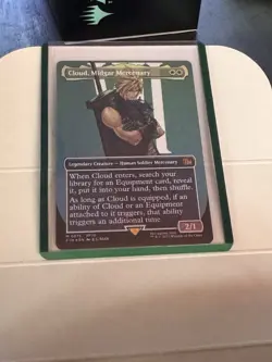 Cloud, Midgar Mercenary (Borderless) Final Fantasy Foil - Image 1