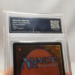 MTG - Revised - Demonic Attorney - Graded - PCG 8.5 - Vintage - Image 5