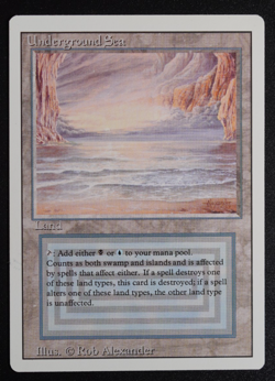 Underground Sea Magic Card Dual Land Revised MTG Reserved List - Image 3
