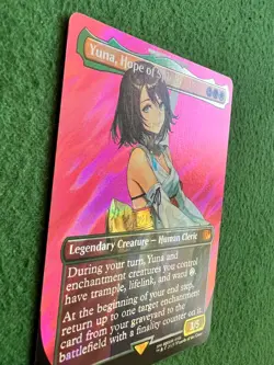Yuna, Hope of Spira (Borderless) (Surge Foil) Final Fantasy Foil - Image 2