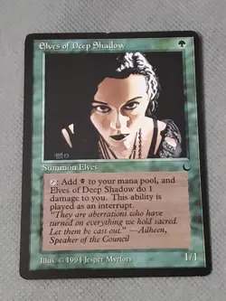 Magic: the Gathering / MtG Elves of Deep Shadow x1 The Dark - Image 1