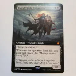 Magic the Gathering - Bloodthirsty Conqueror (Extended Art) - Foundations - NM - Image 1