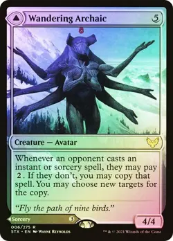 Wandering Archaic *Foil* - STX - NM - Magic The Gathering - MTG - Image 1