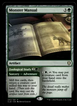 Monster Manual #242 MTG Commanders Legend Baldur's Gate M/NM X1 - Image 1