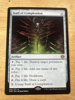 Phyrexia: All Will Be One - Staff of Compleation - Artifact - colorless - Mythic - Image 1
