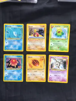 Pokemon Cards: 1st Edition Neo Revelation 6 Card Non-Holo Lot - Image 1
