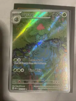 Ivysaur 2023 Pokemon TCG Scarlet & Violet 151 IR #167/165 - Image 1