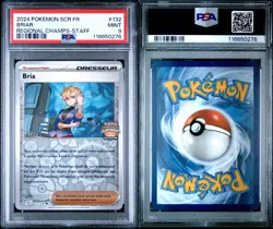 Pokemon TCG Briar 132/142 PSA 9 French Regional Promo Stellar Staff Stamped - Image 3