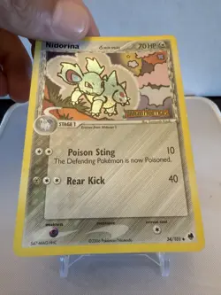 Nidorina 34/101 Reverse Holo Stamped EX Dragon Frontiers Delta Species Pokemon - Image 2