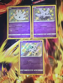 Milcery, Ponyta, & Corsola (Lot of 3) Holo Shining Fates Pokemon Cards LP 🔥🔥 - Image 1