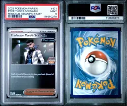 Pokemon TCG Professor Turo’s Scenario STAFF Stamped Regional Promo 171/182 PSA 9 - Image 3