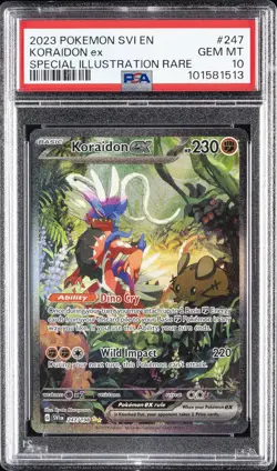 2023 POKEMON SVI EN-SCARLET & VIOLET #247 KORAIDON EX PSA 10 - Image 1