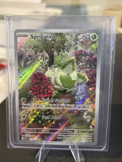 Pokemon TCG Paldea Evolved Sprigatito 196/193 Illustration Rare NM/Mint - Image 1