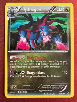 HYDREIGON 97/124 Dragons Exalted rare HOLO Pokemon card Near Mint NM - Image 1