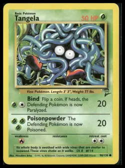Tangela #096/130 Base Set 2 Pokemon LP - Image 1
