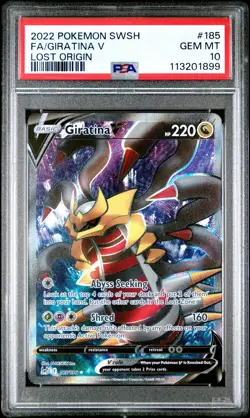2022 Pokemon Giratina V (Full Art) - Lost Origin - 185/196 - PSA 10 GEM MINT - Image 2