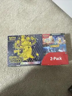 Pokemon TCG: Surging Sparks ETB Elite Trainer Box + Booster Bundle - SEALED - Image 1
