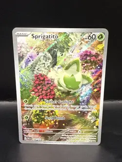 Pokemon TCG Sprigatito 196/193 Paldea Evolved Illustration Rare NM - Image 2